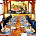 The dining table set for a world-class meal