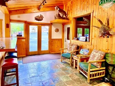 Sitting area in the Ruggs Ranch pro shop