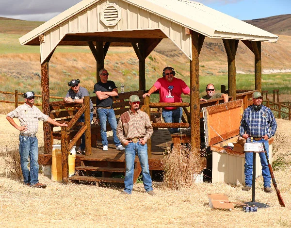 Ruggs guests enjoy a wooden gazebo