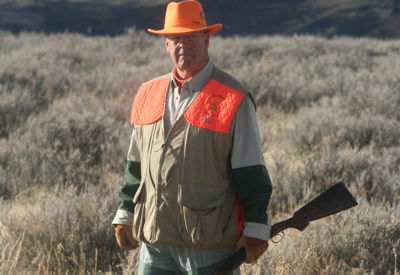 A hunter in the field