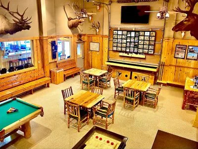 The Trophy Room from above